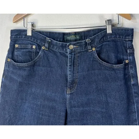 LRL Lauren Jeans Co Ralph Lauren Women's BLUE Jeans Size 14 - Picture 2 of 8
